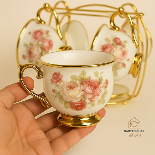 Elegant Rose Tea Set