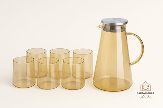 Stylish & Durable 7-Piece Glass Water Set